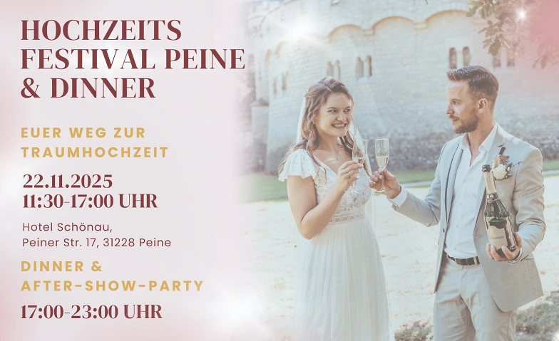 Event-Image for 'Hochzeitsfestival Peine + Dinner & After-Show-Party'
